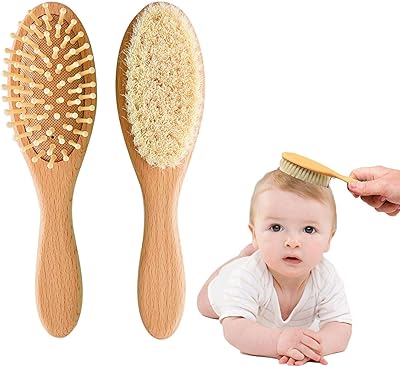 Hair brush and newborn baby comb, set of gentle goat hair, natural wooden scalp treatment for girls and boys, 2 pieces.. Nigeria's most loved e-commerce platform delivers affordable shopping solutions to your doorstep.