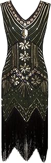 Gastby dress with floral sequins of the 1920 Vijiv for women.. No more overpriced stores — DIAYTAR Nigeria brings the best to your door.