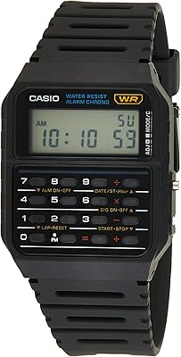 Casio Classic calculator watch, CA-53W-1z model, gray, one size.. Experience shopping freedom with DIAYTAR NIGERIA's vast selection and dependable nationwide shipping.