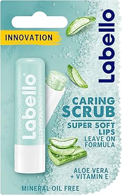 Exfoliating for Labello lips, lip care with aloe vera and vitamin E, 4.8 g.. Get your essentials without leaving home — thanks to DIAYTAR Nigeria.
