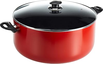 Royalford aluminum casserole 36 cm with glass cover, durable, portable, comfortable handle and 3 -layer non -stick covering, gas compatible, induction, heating and halogen, multicolored, RF9909.. Discover the perfect balance of selection and value with DIAYTAR NIGERIA's nationwide e-commerce platform.