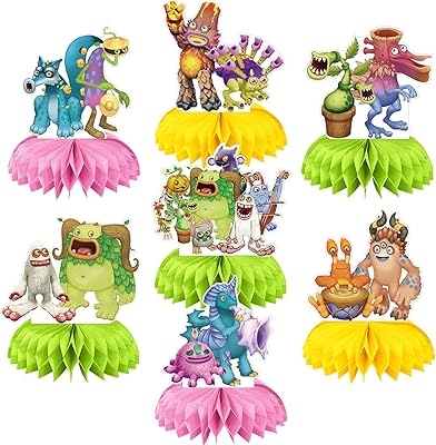 Singing Monster Monster Decorations Monster Piece of hive 7 pieces of toy.. Your ideal shopping companion, DIAYTAR NIGERIA offers unmatched variety with delivery within a week.