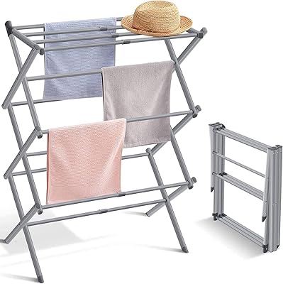 Foldable and stretchy linen breastpin to dry clothing, durable and sloping dryer in stainless steel for the interior and exterior (3 layers - white).. Shop without compromise at DIAYTAR NIGERIA, where quality, affordability, and quick delivery coexist.