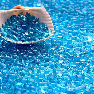 Weber glass gems, 1 book/460 grams, irregular precious stones in non -toxic sea glass, precious non -toxic synthetic crystal stones for turtle tank, vase filling, pot and flower, lake blue.. Shop the future with DIAYTAR NIGERIA - thousands of products, unbeatable prices, delivery within a week.