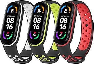 Set of flexible silicone spare bracelets for Xiaomi Mi Band 5, Xiaomi Mi Band 6 and Amazfit Band 5, lot of 3.. DIAYTAR NIGERIA: Where value shopping meets reliable 5-8 day delivery across the nation.