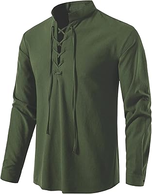 Pirate T-shirt with tightening for men from the medieval Renaissance with sleeves.. DIAYTAR NIGERIA: Revolutionizing accessibility to quality products at budget-friendly prices across Nigeria.