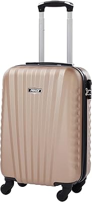 Luggage bag with rigid and light structure and anti -theft lock, champagne.. Unlock endless possibilities with DIAYTAR NIGERIA's affordable marketplace and reliable delivery service.