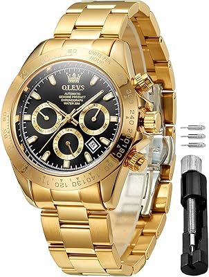 Automatic gold watches mechanical with automatic reassembly in steel in light stainless steel waterproof luxury watches for men.. DIAYTAR NIGERIA puts thousands of products at your fingertips with affordable prices and delivery within a week.