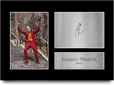 HWC Trading Joaquin Phoenix Joker Batman Signature Gifts for Film Souvenir Fans - A4.. Experience the ease of modern shopping with DIAYTAR NIGERIA's vast selection and quick delivery service.