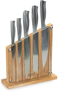 Set of 6 stainless steel knives Wolfgang Puck with block.. Experience retail convenience with DIAYTAR NIGERIA's comprehensive platform and 5-8 day nationwide shipping.