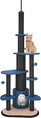 Newstyle interior cat tree turn, large burj khalifa cat tree, cat scratch, cat bed, cat scratch with sisal rope for large, medium and small cats (large size 63 x 186 cm).. Your complete shopping solution, DIAYTAR NIGERIA offers extensive variety with budget-friendly delivery.