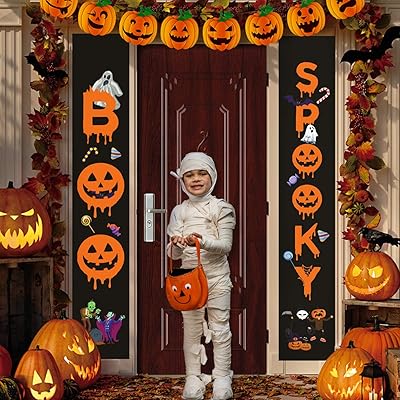 Halloween banners Edify Spooky Boo, Interior and exterior Halloween decorations Welcome to the porch, black and bright orange wall decoration for holidays (Halloween banner orange).. Nigeria's most loved e-commerce platform delivers affordable shopping solutions to your doorstep.