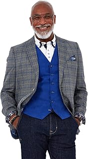 Classic blazer jacket with single button on men's tiles (lot of 1).. E-commerce made for Nigeria — fast delivery and low prices at DIAYTAR.