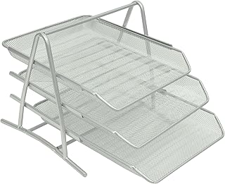 Office tray for FIS A4 documents, set of 3 rooms, silver FSOT102SL.. No stress, just speed — DIAYTAR Nigeria ships in days.