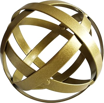 Decorative ball PST Gifts - Metal bar - Decoration ornament for the house - Table decorations for the living room (gold).. DIAYTAR NIGERIA revolutionizes access to quality products with affordable prices and dependable shipping.