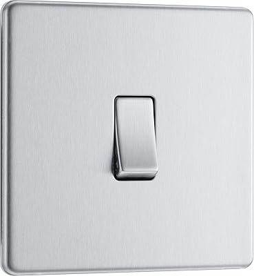 Electric switch with single flat panel without BG FBS12 screw, polished steel, 2 lanes, 16ax.. Shop local, shop fast — DIAYTAR Nigeria delivers across the country.