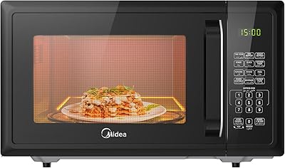MIDEA SOLO digital microwave oven, 25-liter capacity, 10 power levels, 900 watts, electronic touch-up command, child safety lock, defrost function, quick heating, open door handle, home and desktop, EM925A2.. Love deals? DIAYTAR Nigeria has you covered with low prices and fast delivery.