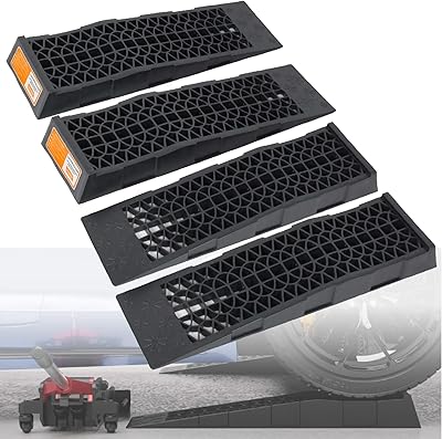 Car service ramp with low profiles ouleme, pack of 4, laptop for lowered lifting, low height clearance, maintenance of racing sports car, oil change/tire.. Experience shopping freedom with DIAYTAR NIGERIA's vast catalog and nationwide 5-8 day shipping.