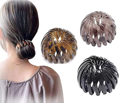 Bird nest hair pliers for women, stretching hair clips for ponytail, hairstyle tool, hair clips for women and girls (3 colors), black, 1.. DIAYTAR NIGERIA connects your desires with reality through our affordable e-commerce platform and quick delivery.