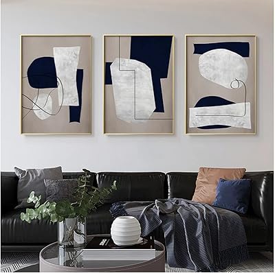 Blamke abstract geometric wall canvas black line, printed poster black line, wall table for living room, b / without frame, 60 x 80 cm / 3 rooms.. DIAYTAR NIGERIA: Connecting Nigerians with their needs through our affordable and diverse marketplace.