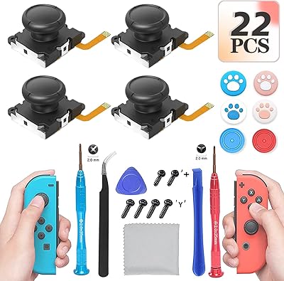 (batch of 4) Joycon Joycon analog replacement replacement for switch joy-con controller.. Your one-click solution to affordable shopping, DIAYTAR NIGERIA delivers quality products nationwide.