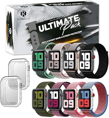 Ramson batch of 10 nylon bracelets with compatible TPU bumper with Apple Watch Series 6/SE/5 40 mm.. Discover the convenience of DIAYTAR NIGERIA's vast e-commerce platform with delivery in just 5-8 days.