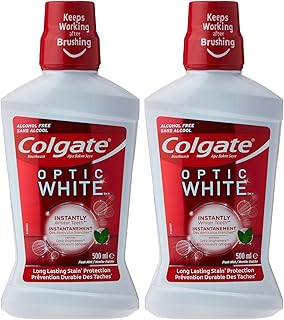 Whitening mouth rinse Colgate Optic White - 500 ml, Package of 2.. Find quality and variety without breaking the bank — only on DIAYTAR Nigeria.