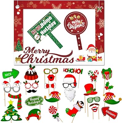 Christmas photo accessories set 32 ​​pieces with large setting (20x28.. DIAYTAR NIGERIA: Your trusted e-commerce partner with extensive product choices and affordable delivery.