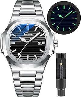 Modern watch for men in stainless steel with luxurious design, stainless steel watch with waterproof, white, business analog display.. Nigeria's favorite online shopping platform, DIAYTAR offers unbeatable prices and delivery within a week.