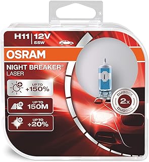 Osram Night Breaker Laser H11 New generation 150 % brighter light bulb.. DIAYTAR NIGERIA connects desire with fulfillment through our affordable e-commerce platform.