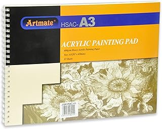 Acrylic paint plates art mate jesk-a3, 12 sheets, A3 format.. Enjoy effortless shopping and speedy delivery with DIAYTAR Nigeria.