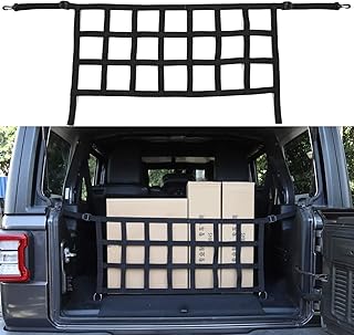 RT-TCZ Complete protective net for the rear trunk for Jeep Wrangler Accessories 2018 2019 2020 JL JLU Sport Rubicon Sahara Couleur Noir.. Reliable delivery, all over Nigeria — that’s DIAYTAR Nigeria promise.