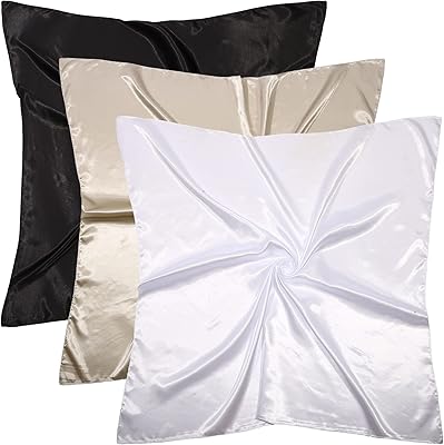 3 pieces 35 inch silk scarf bandana Silk scarf head scarf in silk scarf for hair for women girls.. DIAYTAR NIGERIA: Empowering Nigerians with access to affordable products and reliable 5-8 day delivery.