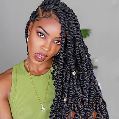 Hair Passion Twist Pre-Torsadés 24 inches 7 Hair Packets with Crochet Passion Twist Pre-bouncées 16 Bohemian Braid Roots For Synthetic Hair Extensions Passion Twist (24 inch (7), 1b#).. DIAYTAR NIGERIA makes every purchase count with our affordable prices and reliable 5-8 day shipping.