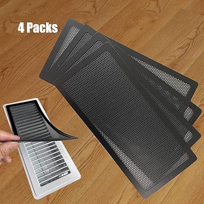 Floor registry ventilation cover - Magnetic mesh trap for ventilation grid of 4 "x 10", perfect for wall/ceiling/floor ventilation filters (4 rooms).. DIAYTAR NIGERIA: Where shopping dreams come true with budget-friendly prices and nationwide shipping.