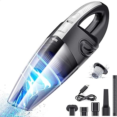 Tekvida hand vacuum cleaner, mini hand vacuum cleaner with cyclone suction, dry and humid cars, animal hair, house (USB port) R-6053.. Home to endless choices and pocket-friendly prices — DIAYTAR Nigeria.