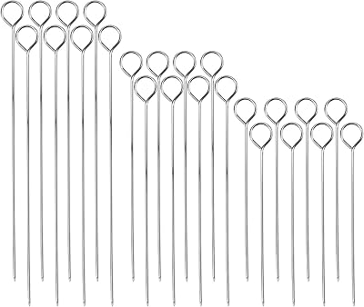 Xifor 24 pieces of Kebab in stainless steel, kebab skewers for barbecue, metal barbecue skewers, metal kebab sticks, barbecue accessories.. From daily needs to rare finds, DIAYTAR Nigeria brings it to your door.