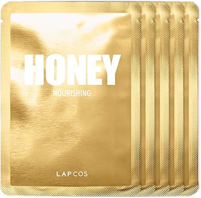 Fabric mask for the face for daily use Lapcos 5 rooms - Nourishing honey.. With DIAYTAR Nigeria, your wishlist becomes reality, fast.