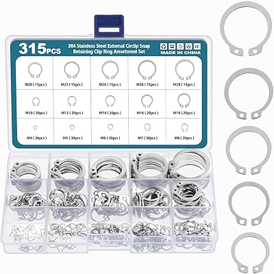Kit with hsiamol exterior eyelets of 315 pieces, electronic clips on grooved posts, pins and buttons (C in stoxidable steel clips).. DIAYTAR NIGERIA makes quality accessible with our affordable prices and dependable delivery service.