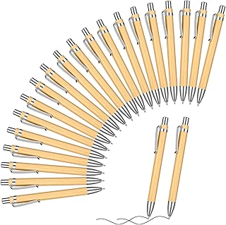 Set of retractable 1mm bamboo ball pens, sustainable and environmentally friendly to write sustainable office supplies - 20 pieces.. Don’t wait weeks for international shipping. DIAYTAR Nigeria offers local delivery within 5 to 8 days, so you get your items when you actually need them.