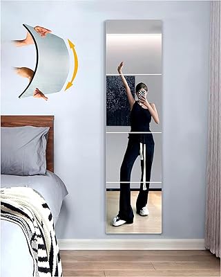 Mécacoz flexible acrylic mirror, mirror without unbreakable glass over the entire length, fitness mirror at home without a frame, long wall mirror for bedroom dresser (4 rooms).. Affordable online shopping is just a click away with DIAYTAR Nigeria.