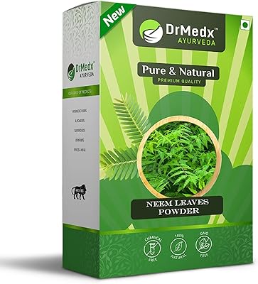 Doctor Medics Natural Ayurvedic Powder of Neem leaves (Azadirachta Indica) for healthy hair and skin, cleaning and masks for the face against acne.. DIAYTAR Nigeria: Your one-stop online shop with unbeatable prices and nationwide delivery in under 8 days.