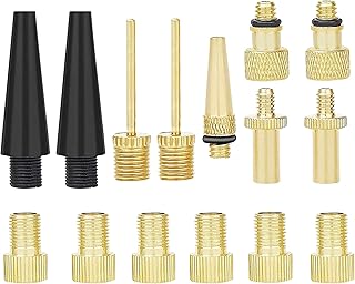 15 pieces Valve adapter Presta and superior brass Schrader, bike tire valve adapter, kit of ball pump needle adapter kit for gym bike.. DIAYTAR NIGERIA combines affordability with convenience, delivering your purchases within 5-8 days.