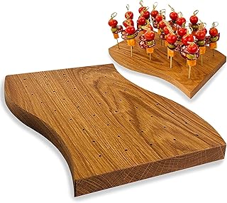 Wooden food rod - Picking and food presentation support - Perfect for catering events and cocktails - curved board with 45 locations.. Discover shopping made effortless with DIAYTAR NIGERIA's comprehensive platform and quick shipping.