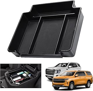 XXCIWP 2022 2023 Suburban Yukon Tahoe Storage tray for central console for GMC Yukon Chevy Tahoe Suburban Z71 2021 2022 2023 Storage box for armrest Chevrolet Suburban 2023.. DIAYTAR NIGERIA: Where shopping dreams become reality with affordable prices and prompt shipping.