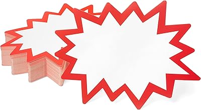 Starburst 6x8 inch (white) 85 pieces selling price labels | Bright Star for store.. Discover a world of choices with DIAYTAR NIGERIA's extensive marketplace and prompt shipping service.