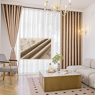 Suns' curtain panels - 2 blackout curtains for study room, bedroom, living room (L150 x L270 cm, brown).. One platform, all your needs — DIAYTAR Nigeria delivers quickly.