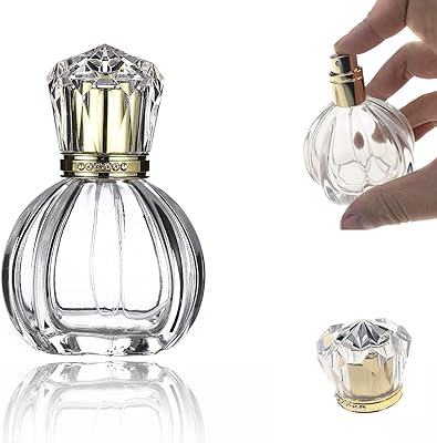 Spray bottle, 50 ml 1.7 Oz in the shape of a pumpkin, empty perfume bottle rechargeable in transparent glass, flask of fine mist perfume, cosmetic containers, travel perfume bottle (1 piece).. DIAYTAR NIGERIA revolutionizes online retail with our extensive selection and dependable shipping service.