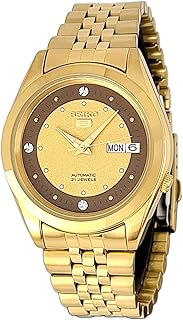 Automatic watch 5 for men, made in Japan, SNKC36J1, gold, bracelet.. Quality and convenience delivered — shop DIAYTAR Nigeria now.