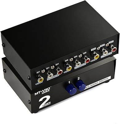 LEAGY 2 WAY AV Switch RCA adapter in 1 selection box.. Shop with purpose at DIAYTAR NIGERIA and receive products at unbeatable prices within the week.